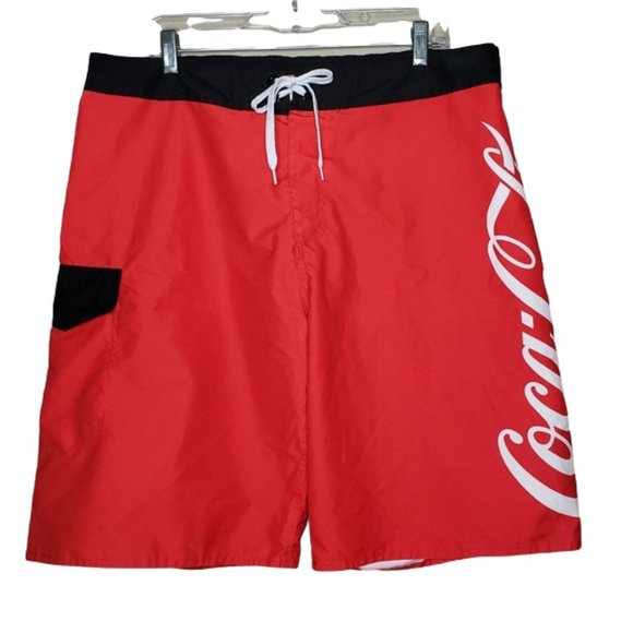Coca Cola Other - COCA COLA Men's Red Swim Shorts Size 38